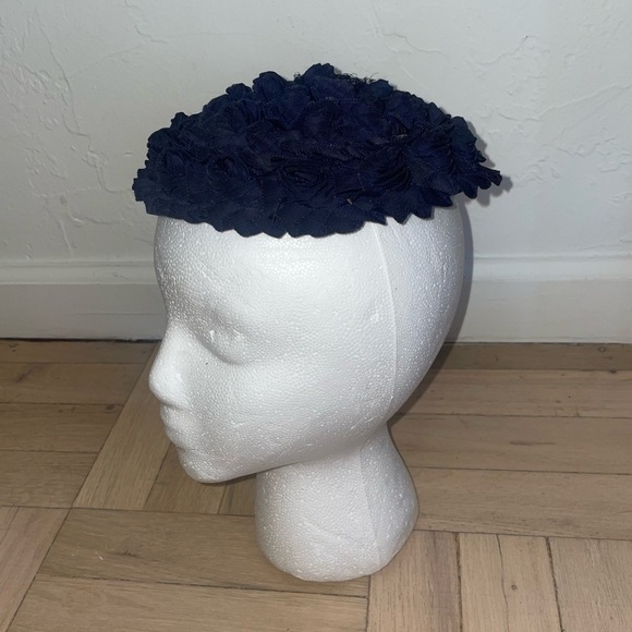 Vintage 1950s-1960s Fabric Tulip Flower Bouquet Topper Hat main image 6